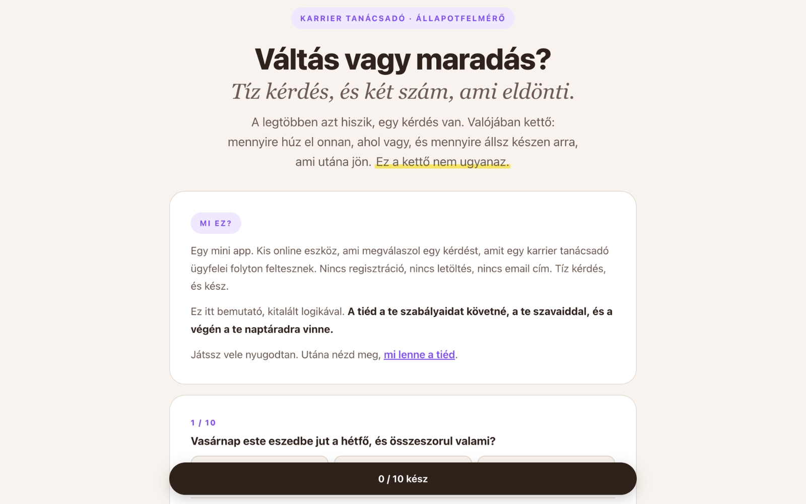 Váltás vagy maradás?